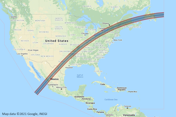 Total Solar Eclipse of 8 Apr 2024
