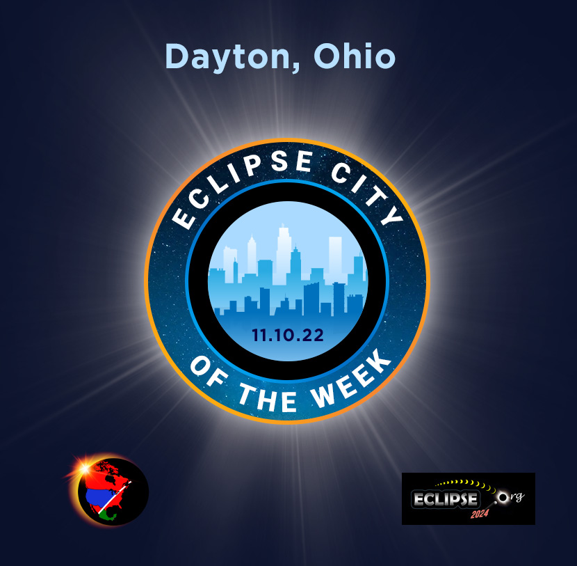 Dayton OH cidade da semana do eclipse de 2024