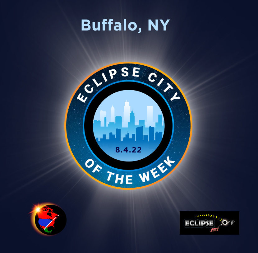 Buffalo NY ville de la semaine du éclipse de 2024