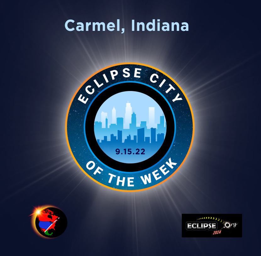 Carmel IN ville de la semaine du éclipse de 2024