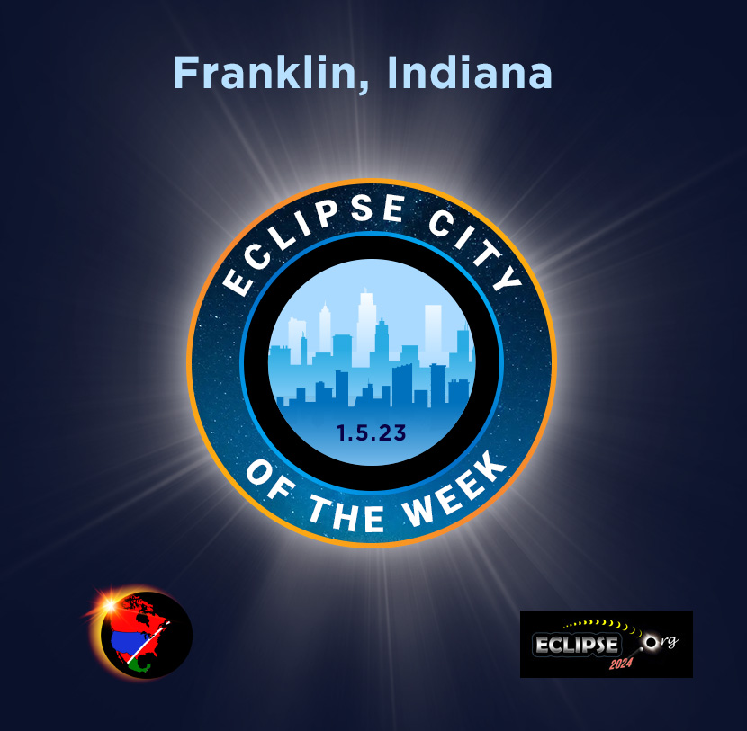Franklin IN ciudad de la semana del eclipse de 2024