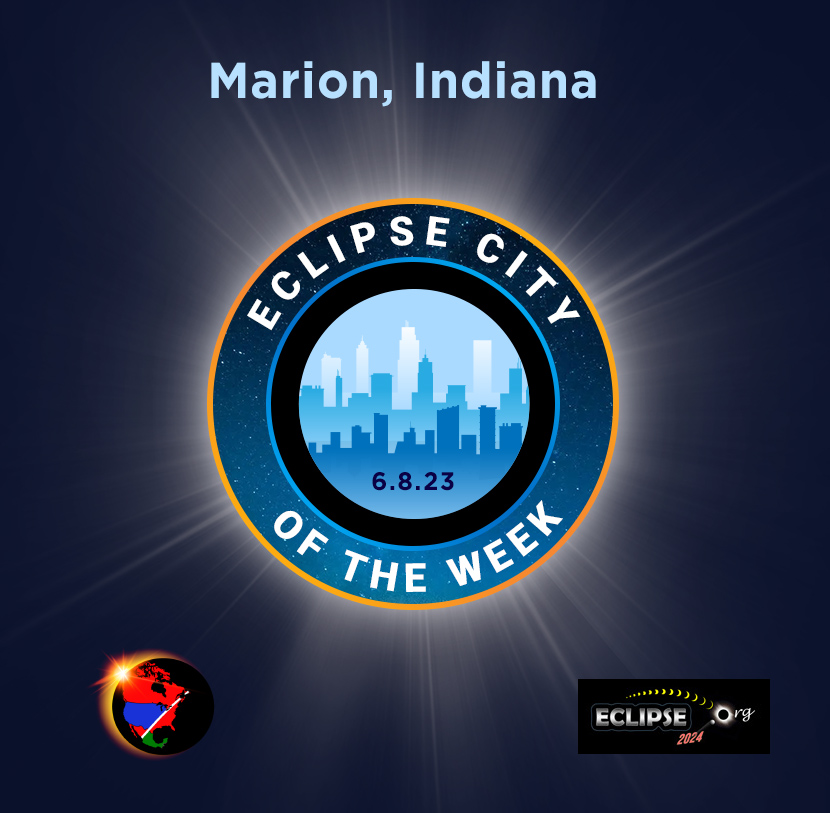 Marion IN ciudad de la semana del eclipse de 2024